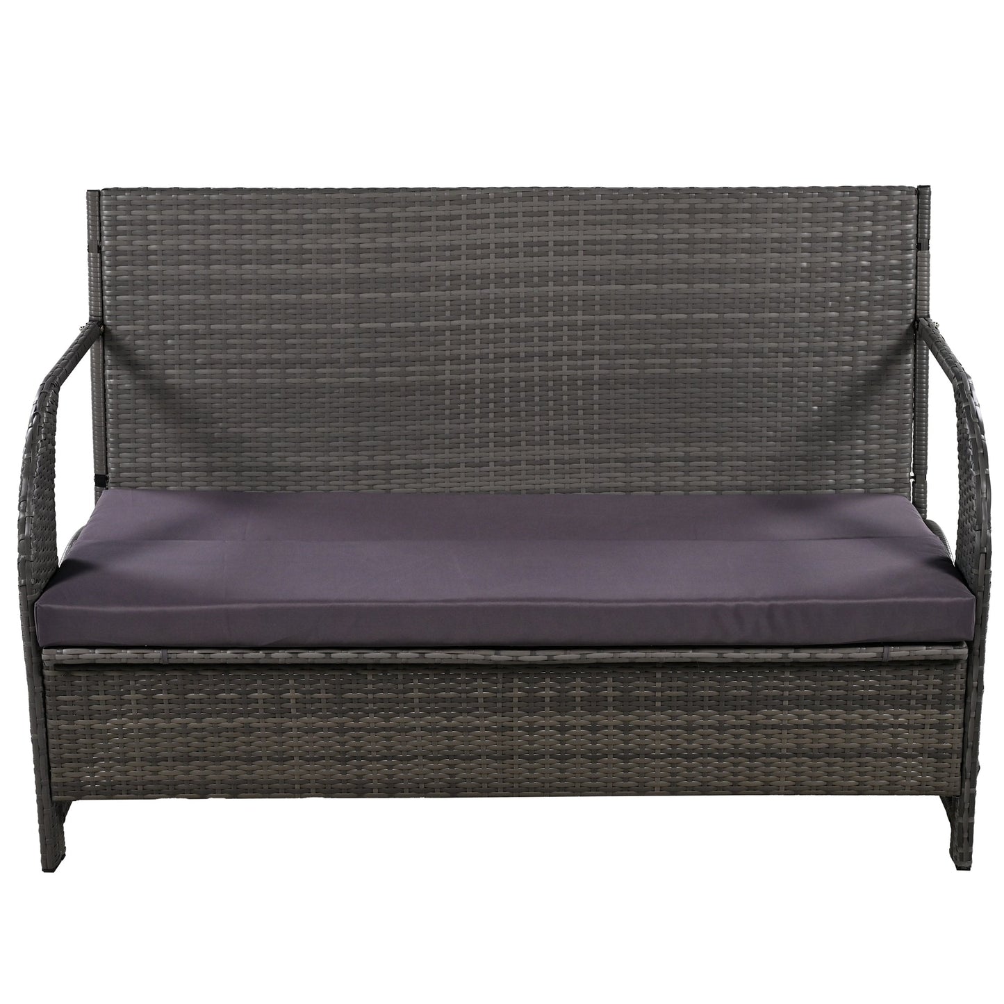 Outdoor Loveseat and Convertible to Four Seats and a Table,Suitable for Gardens and Lawns