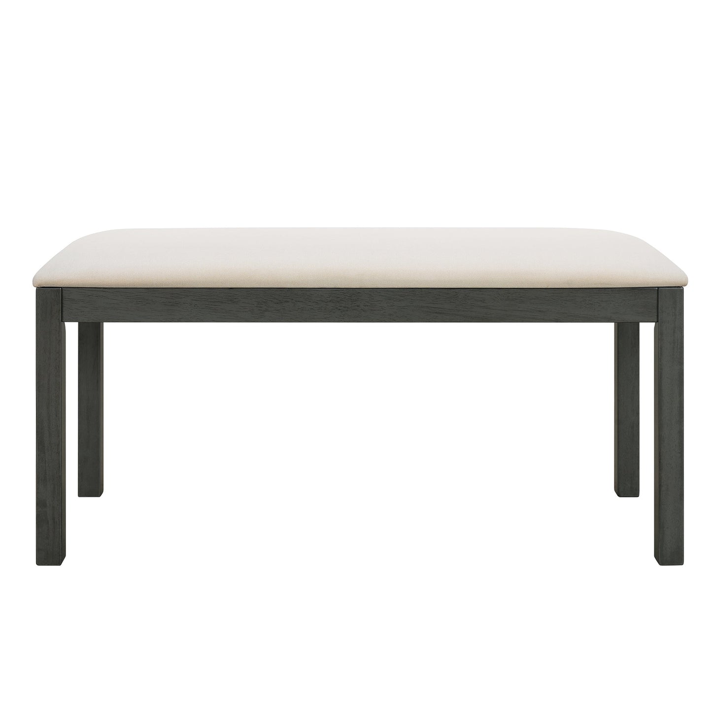 Farmhouse Classical 6-Piece Dining Table Set With Trestle Legs,Kitchen Table Set for 6 With 4 Upholstered Dining Chairs