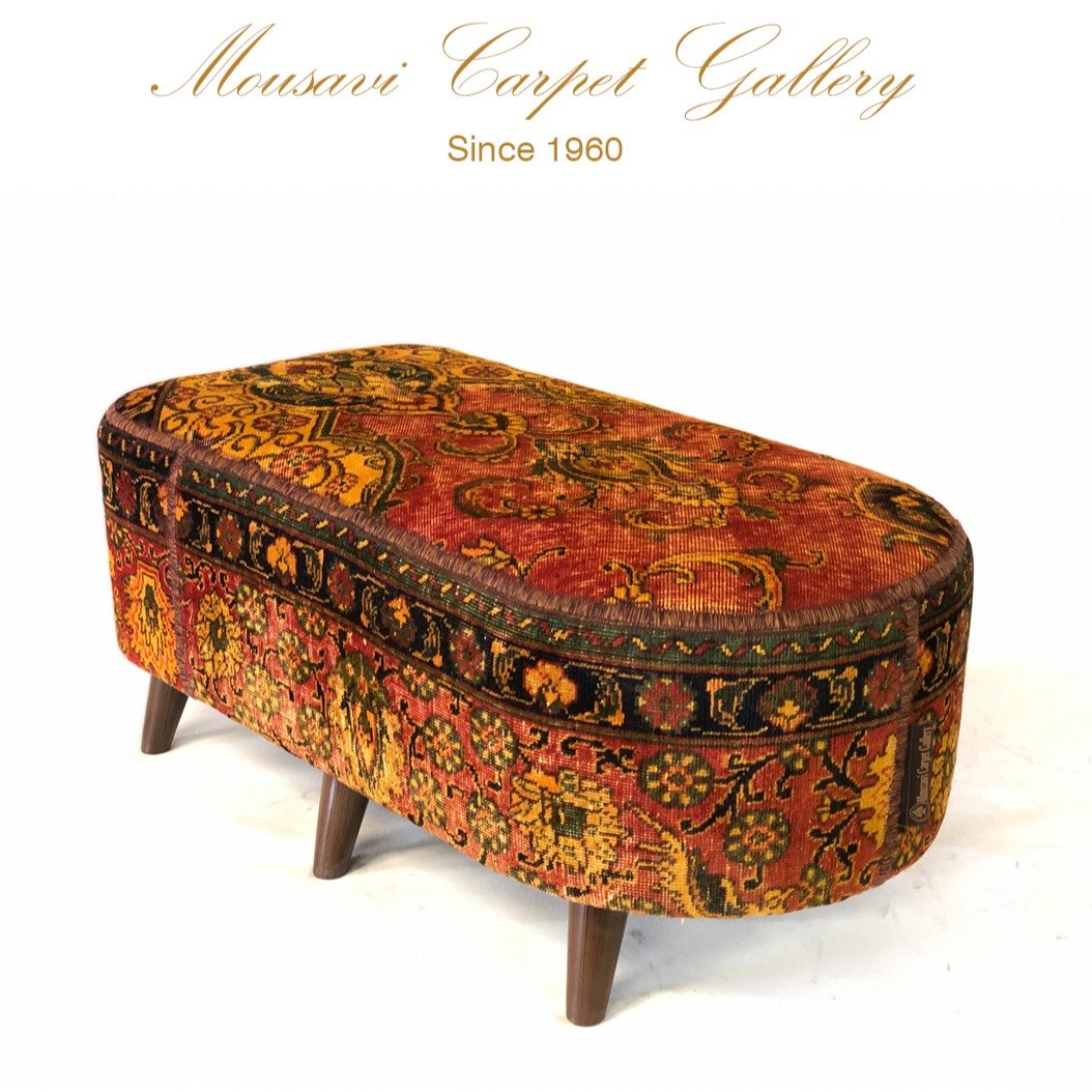 Handmade Oval Shape Ottoman