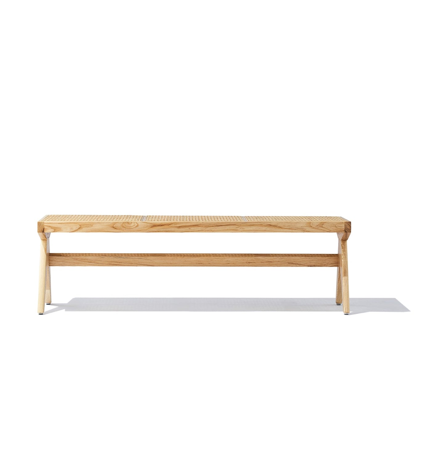 Célia Bench - Ash & Natural Rattan