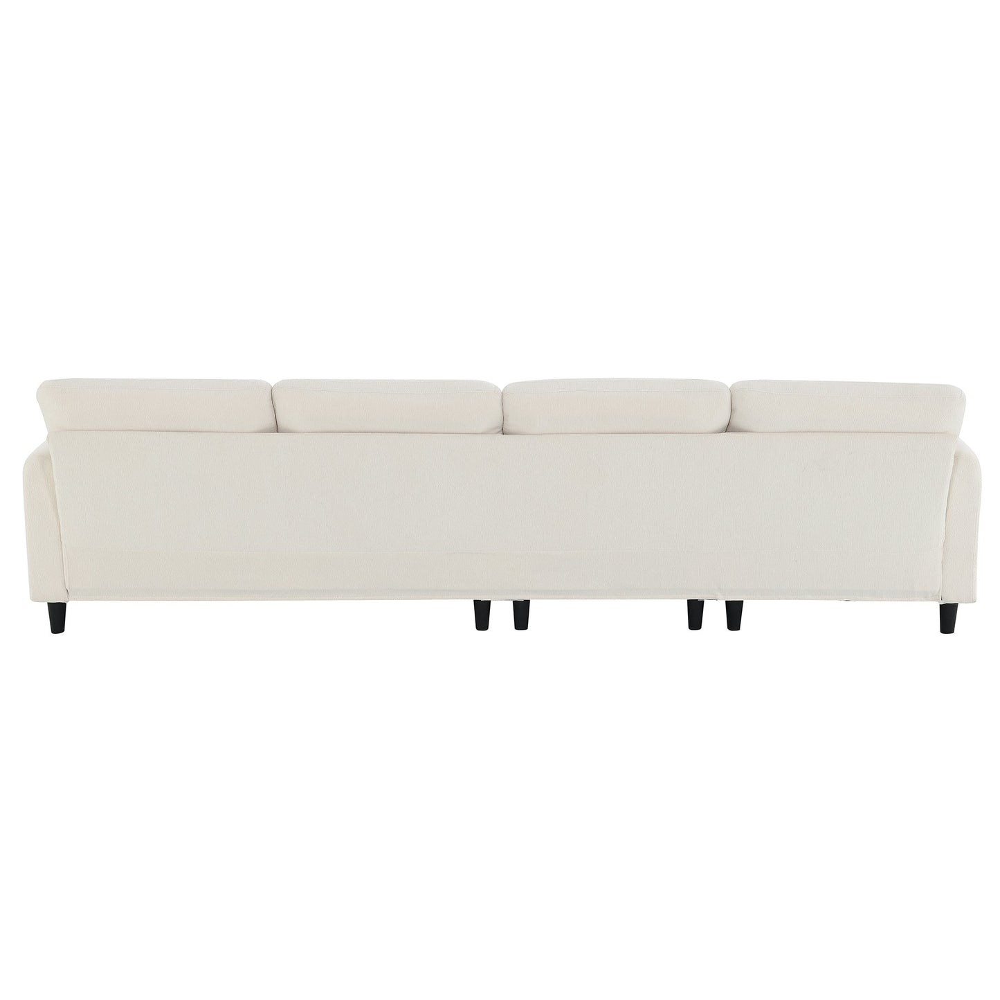 110*62" Modern Convertible Sectional Sofa,L-Shaped Reversible Couch Set With Free Pillows,5 Seat Cloud Chenille Indoor