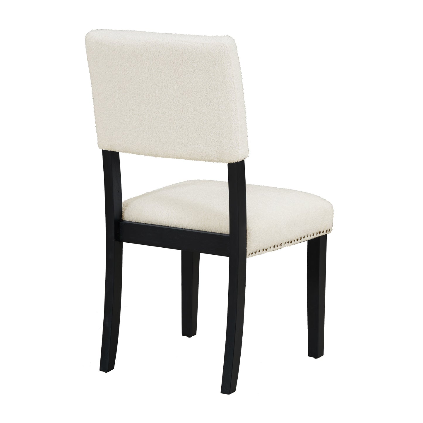 Modern 5-Piece Round Dining Table Set Pedestal Kitchen Table Set With 4 Upholstered Dining Chairs