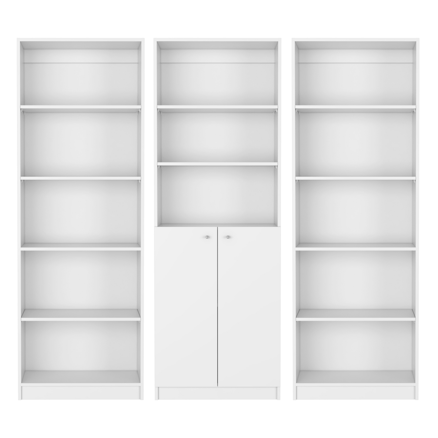 Penrose 3 Piece Living Room Set, White