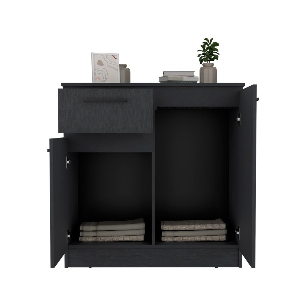 Multi-Functional Dresser Carlin with  Drawers and Top Surface as TV Stand, Black