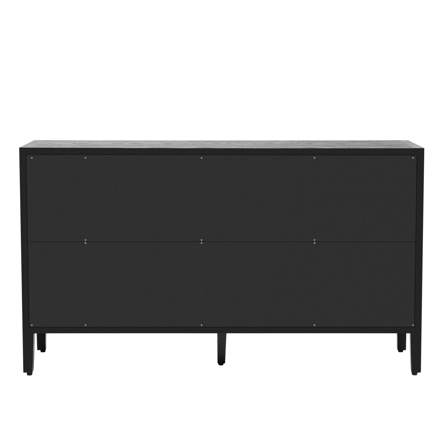 Storage Cabinet Sideboard Wooden Cabinet With 4 Metal Handles ,4 Shelves and 4 Doors for Hallway, Entryway, Living Room