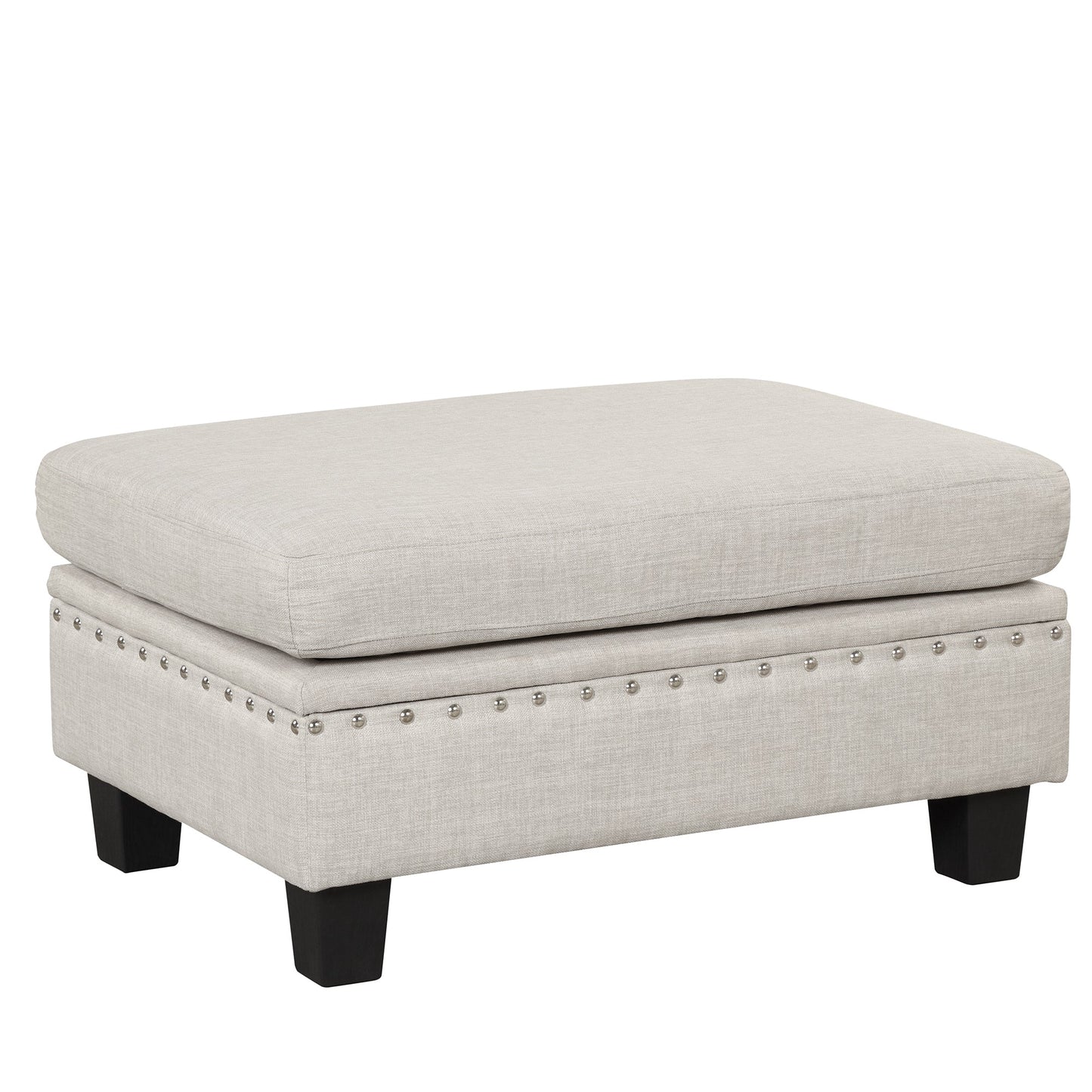 104.5" Modern Sectional Sofa With Storage Ottoman, L-Shape Couch With 2 Pillows and Cup Holder,Sectional Sofa