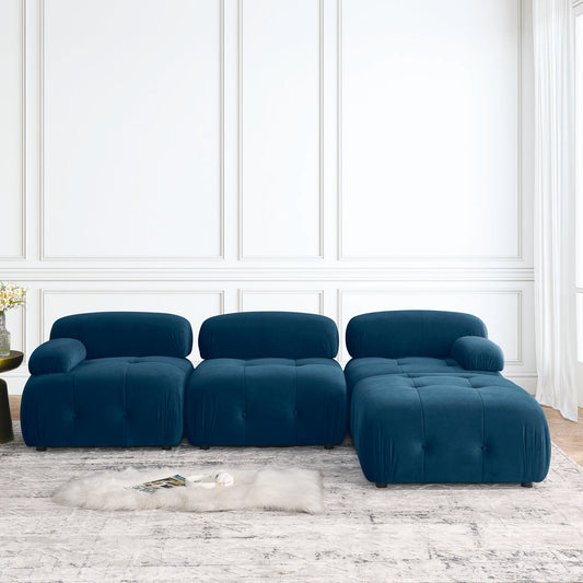 Modular Sectional Sofa, Button Tufted Designed and DIY Combination