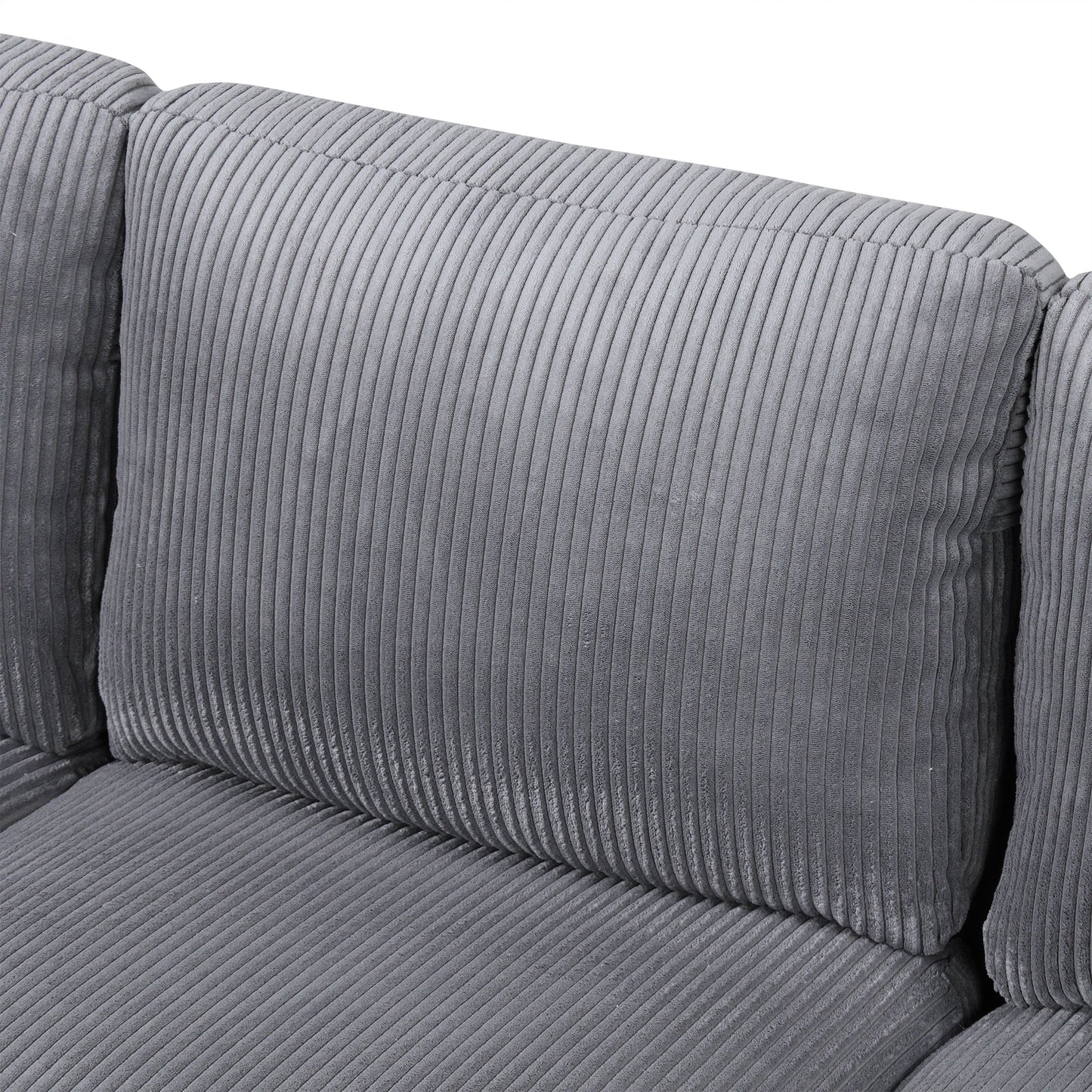 U-Shaped Sponge-Filled Cushion Combination Sofa, Suitable for Living Rooms, Studies, and Spacious Spaces
