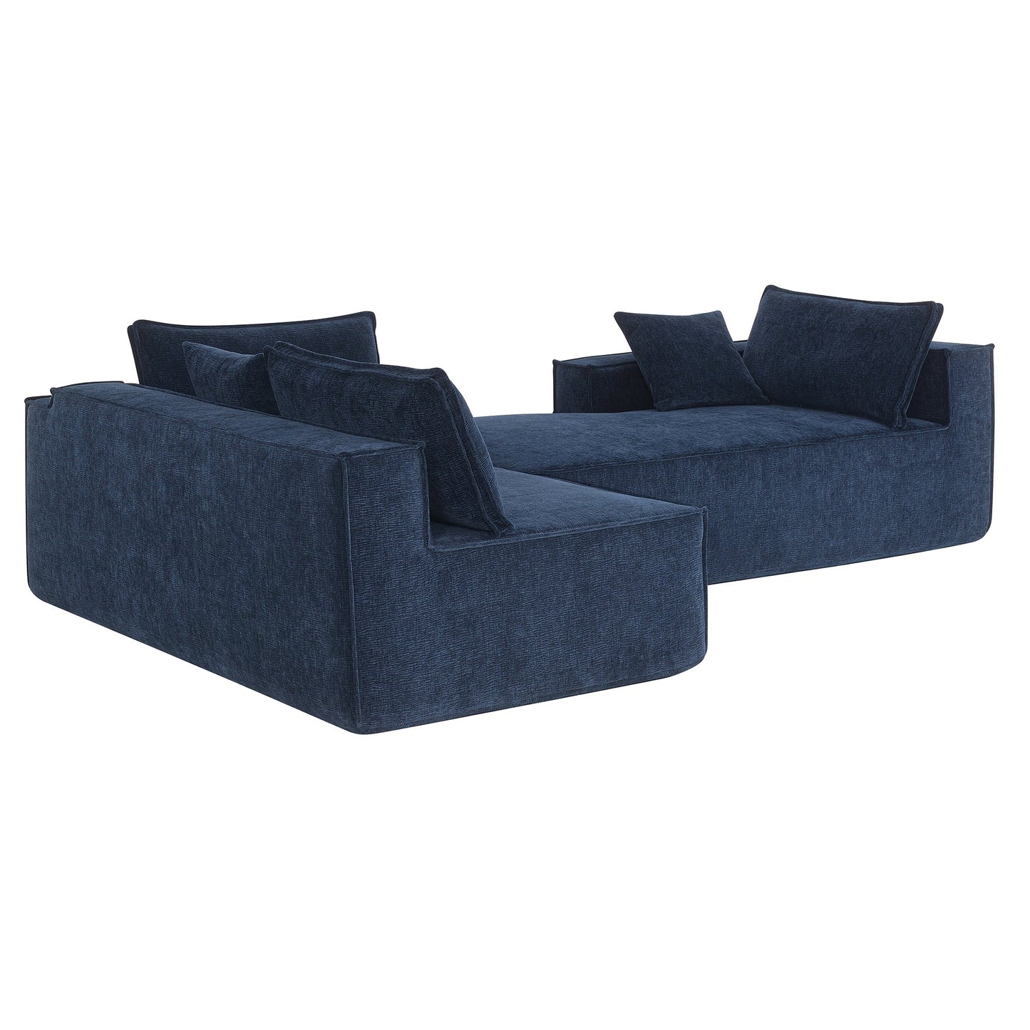 111.5*72"Minimalist Style Modular Sectional Sofa,Wrinkle-Resistant Chenille Couch Set,L-Shaped Sleeper Sofa Bed