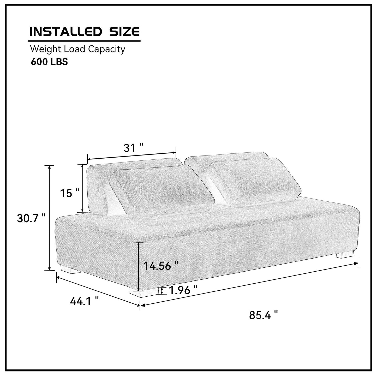Morden Sofa Minimalist Modular Sofa Sofadaybed Ideal for Living, Family, Bedroom, and Guest Spaces