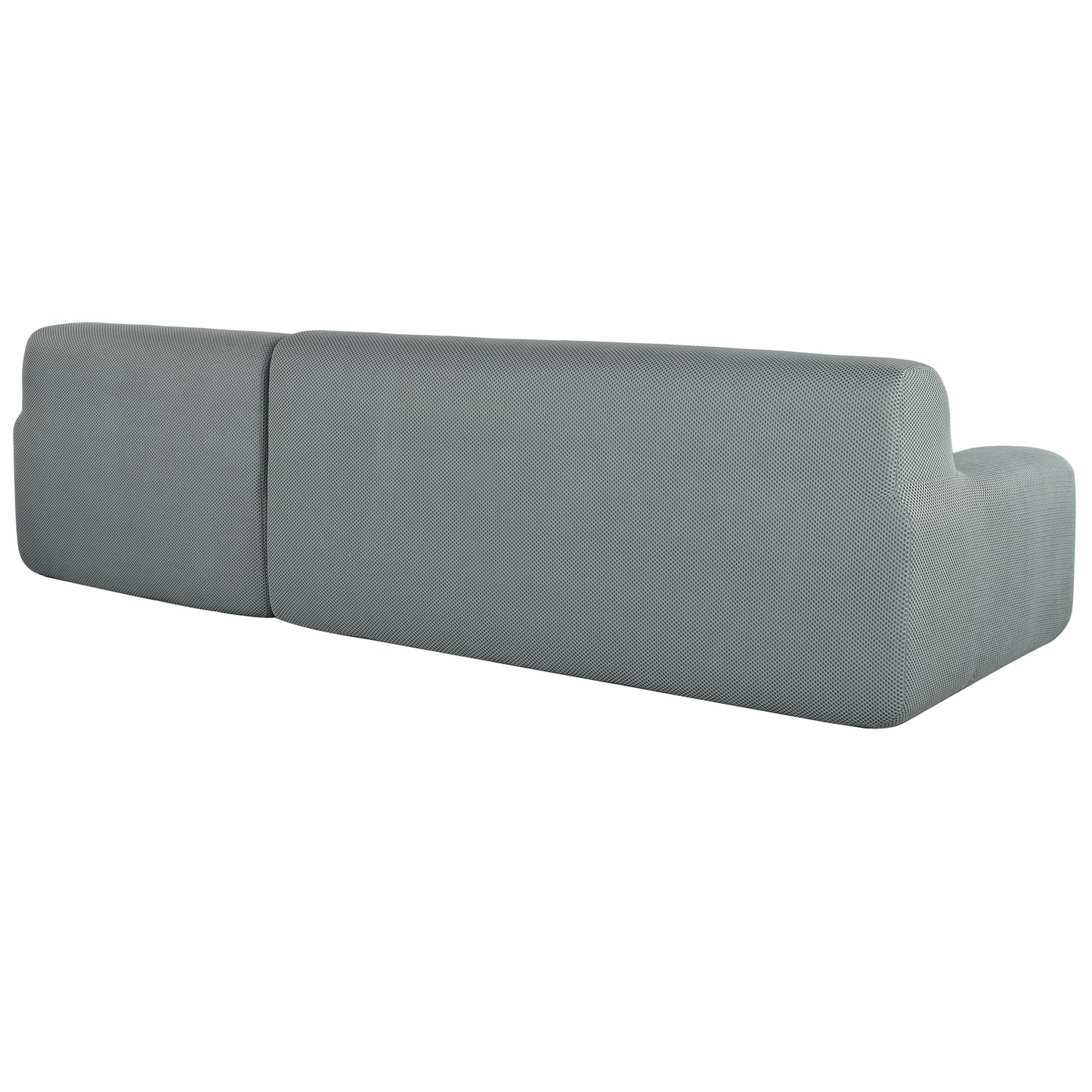 Modern Large L-Shaped Modular Sofa, Minimalist Style, 2-Piece Set With Free Combinations, Suitable for Living Rooms