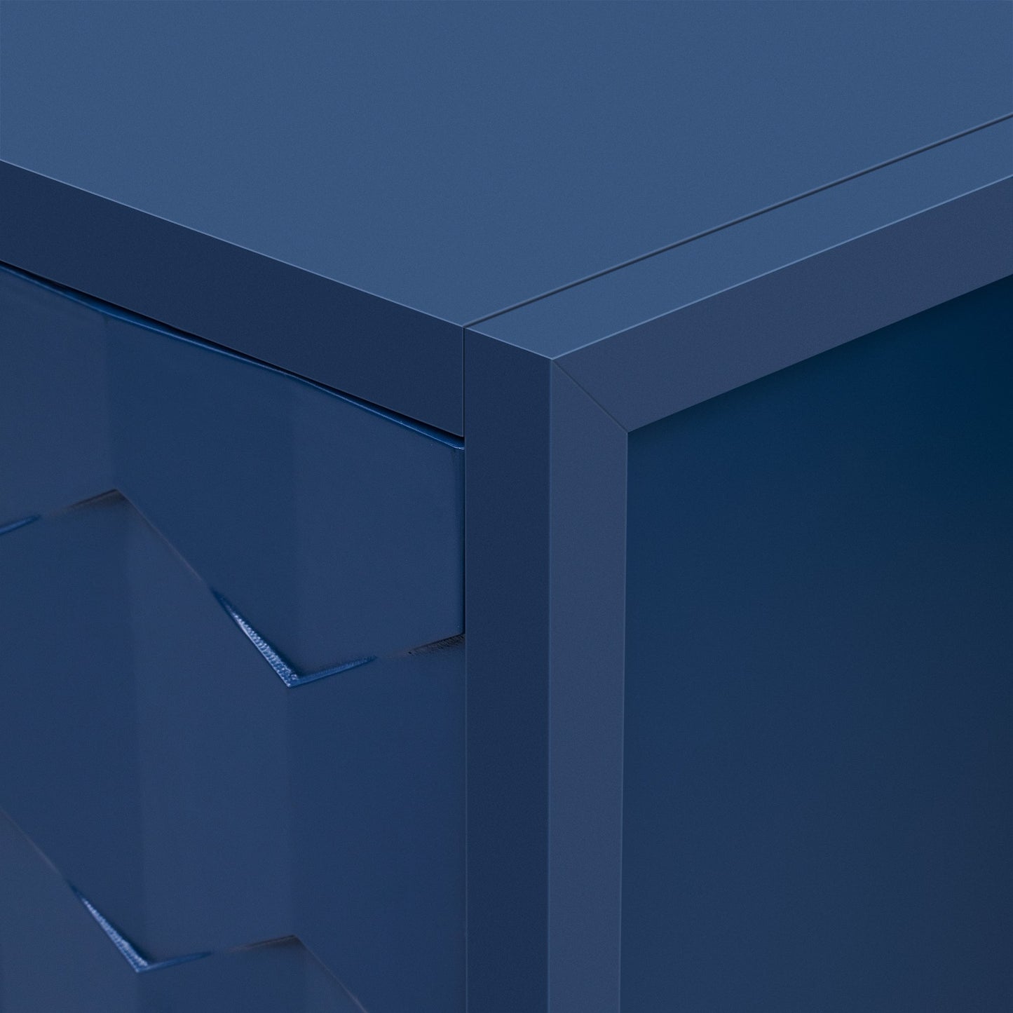 Luxurious Four-Door Sideboard With Honeycomb Patterned Doors, Offering Ample Storage for Study,Entrance and Living Room