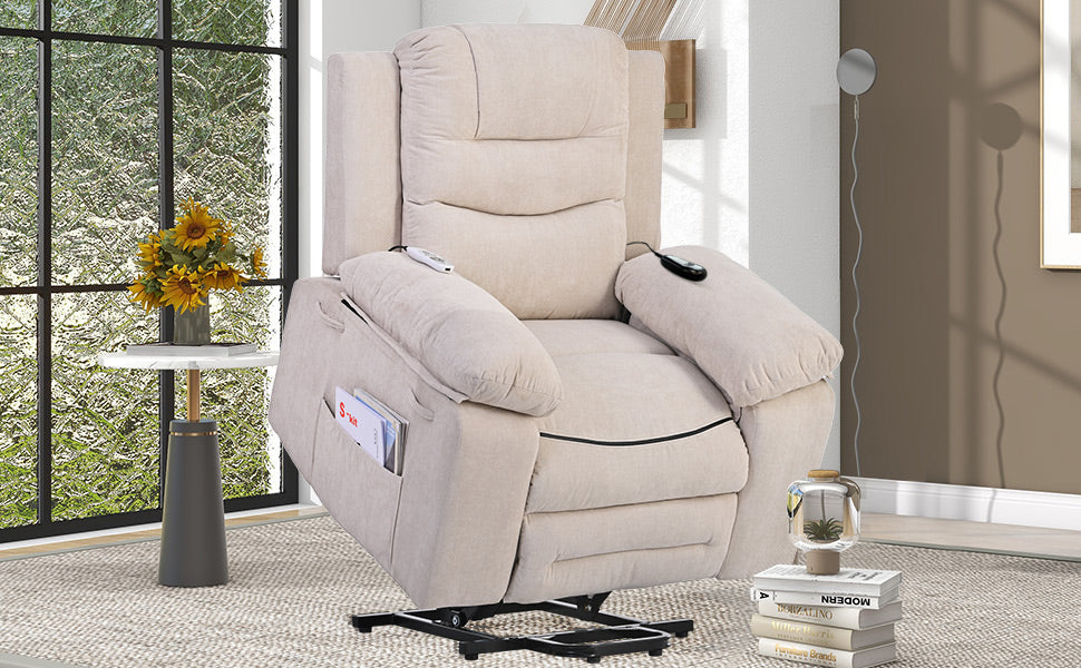 Massage Recliner,Power Lift Chair for Elderly With Adjustable Massage and Heating Function,Recliner Chair