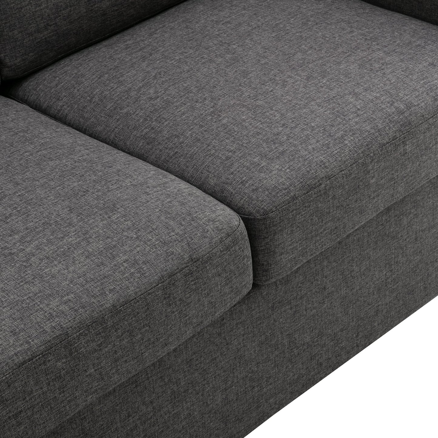 57.9" Pull Out Sofa Bed  Loveseat Sleeper With Twin Size Memory Mattress With Two USB Ports for Living Room Spaces