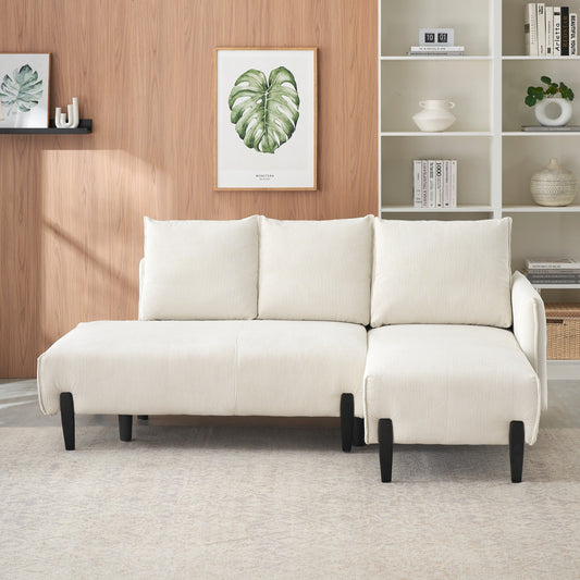 79.50 Inches Long, Velvet Sofa Fabric, With Three Matching Pillows and Spacious and Comfortable Seats