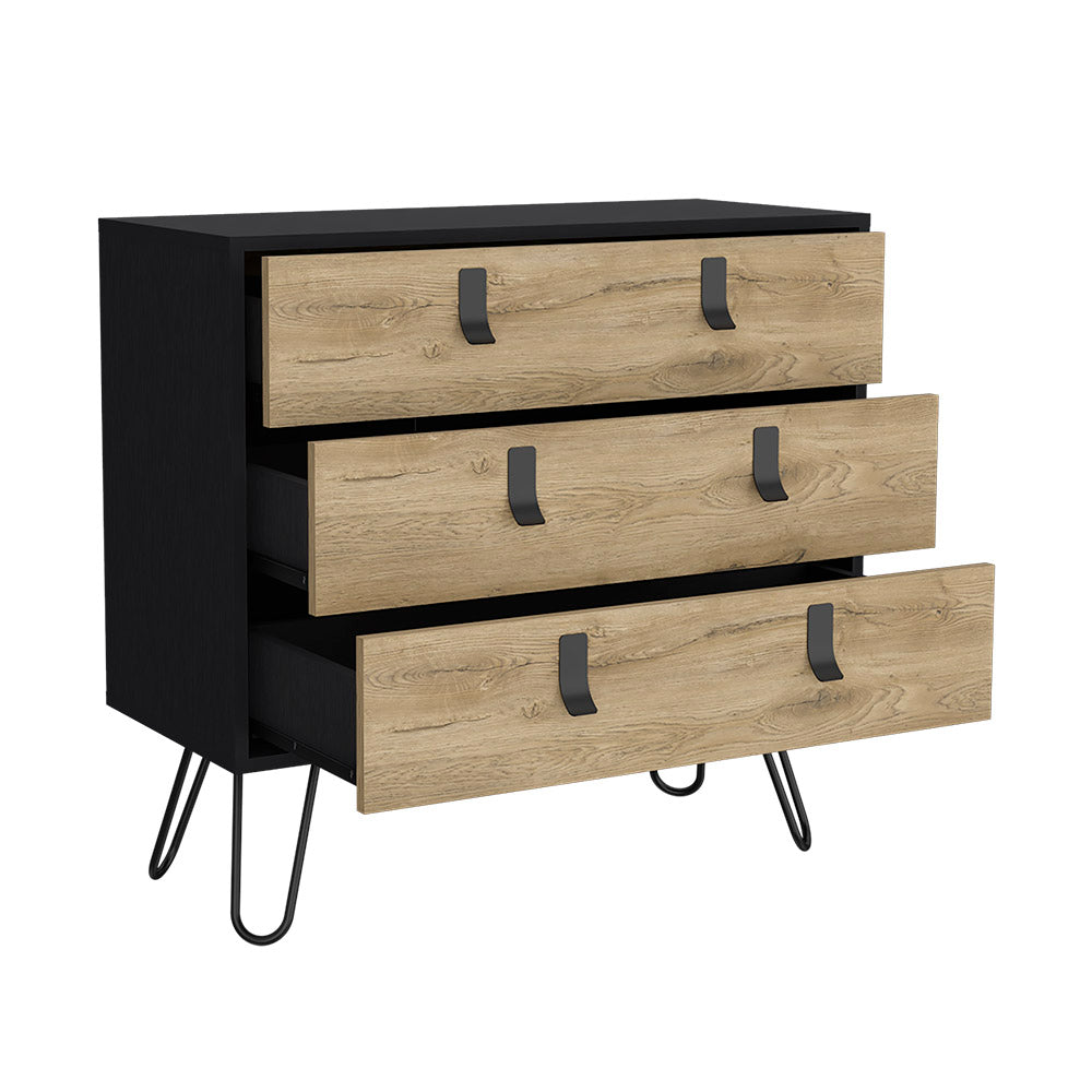 Dresser Magness, Bedroom, Black / Macadamia