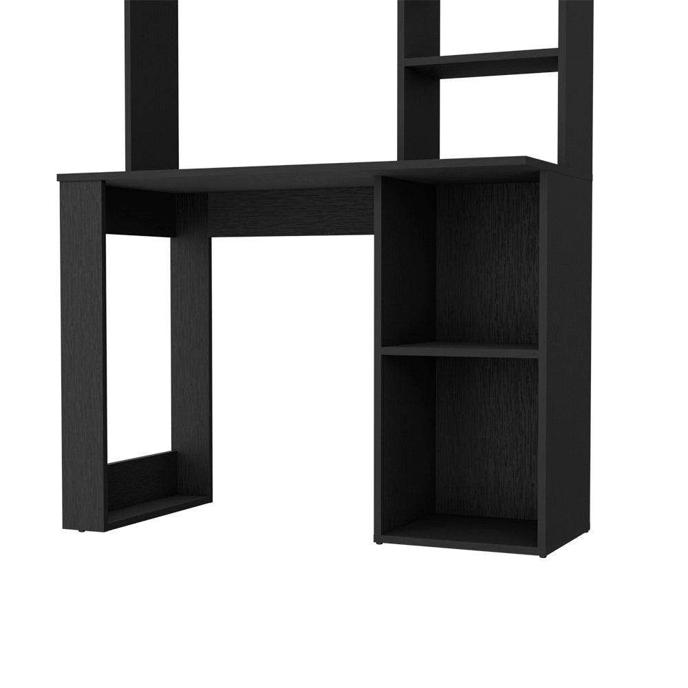 Desk Ryndon with Hutch, Black