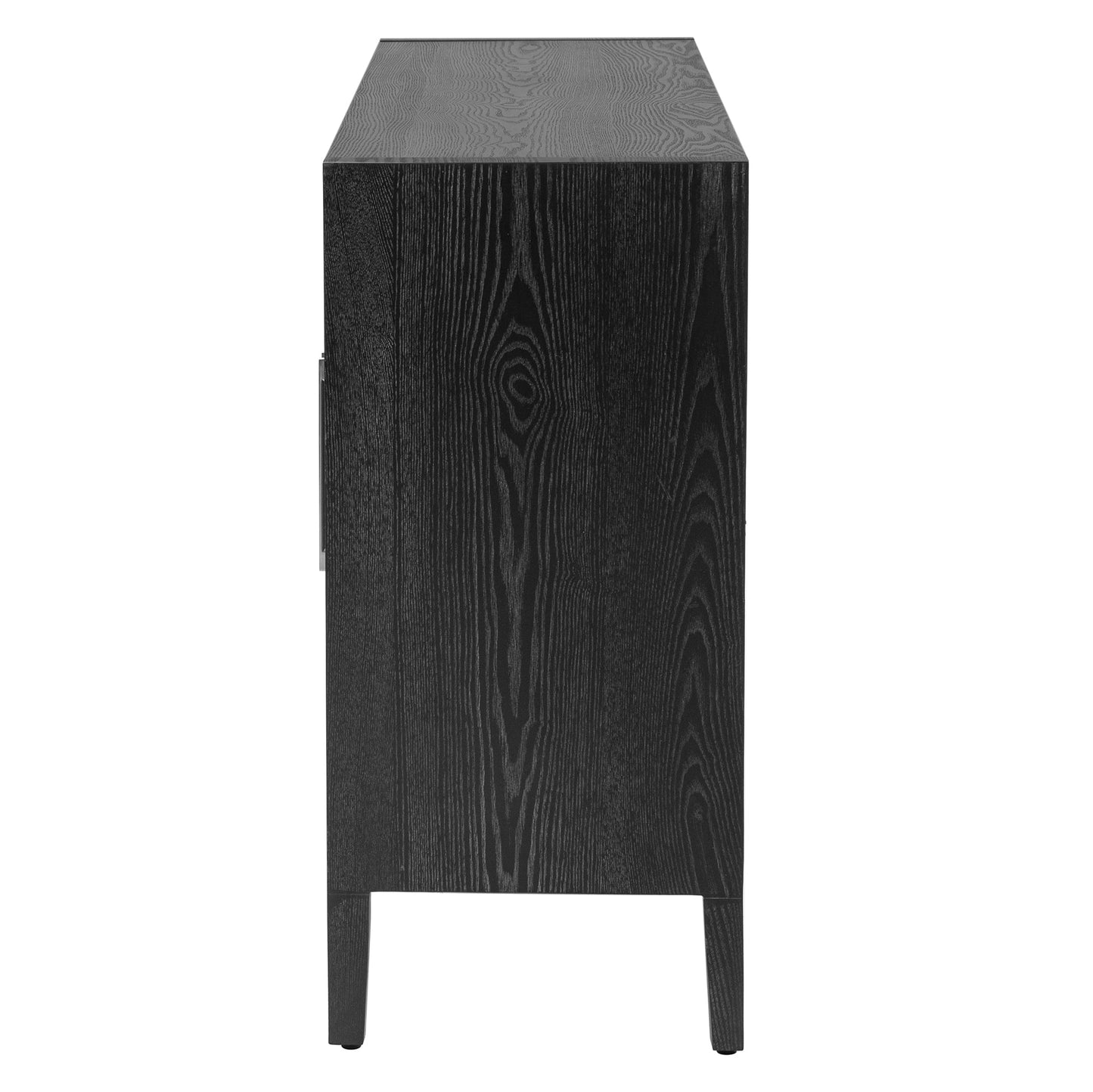 Storage Cabinet Sideboard Wooden Cabinet With 4 Metal Handles ,4 Shelves and 4 Doors for Hallway, Entryway, Living Room