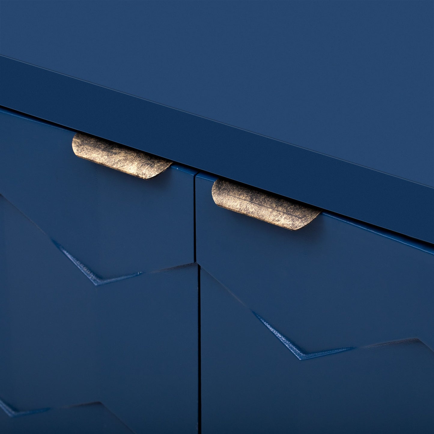 Luxurious Four-Door Sideboard With Honeycomb Patterned Doors, Offering Ample Storage for Study,Entrance and Living Room
