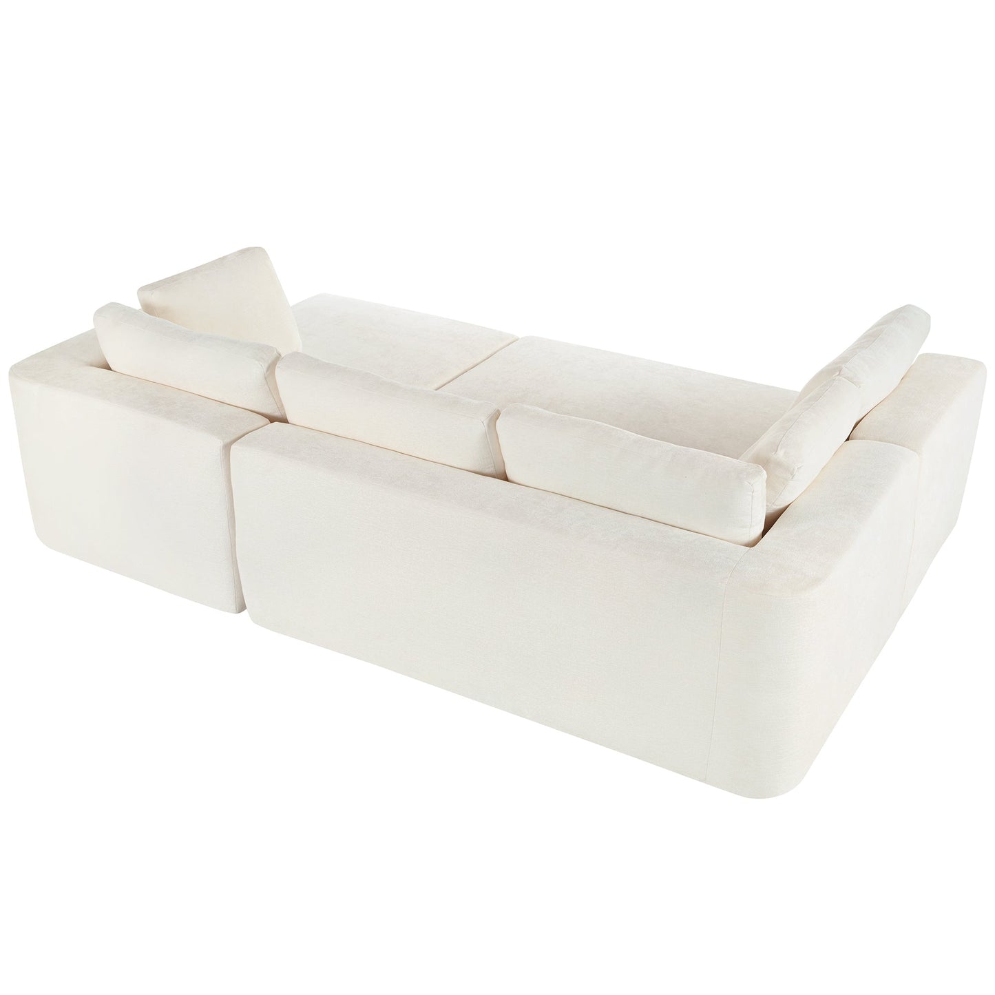 Modern Large Modular Sectional Sofa for Living Room, Bedroom, Salon, 3 Piece Free Combination