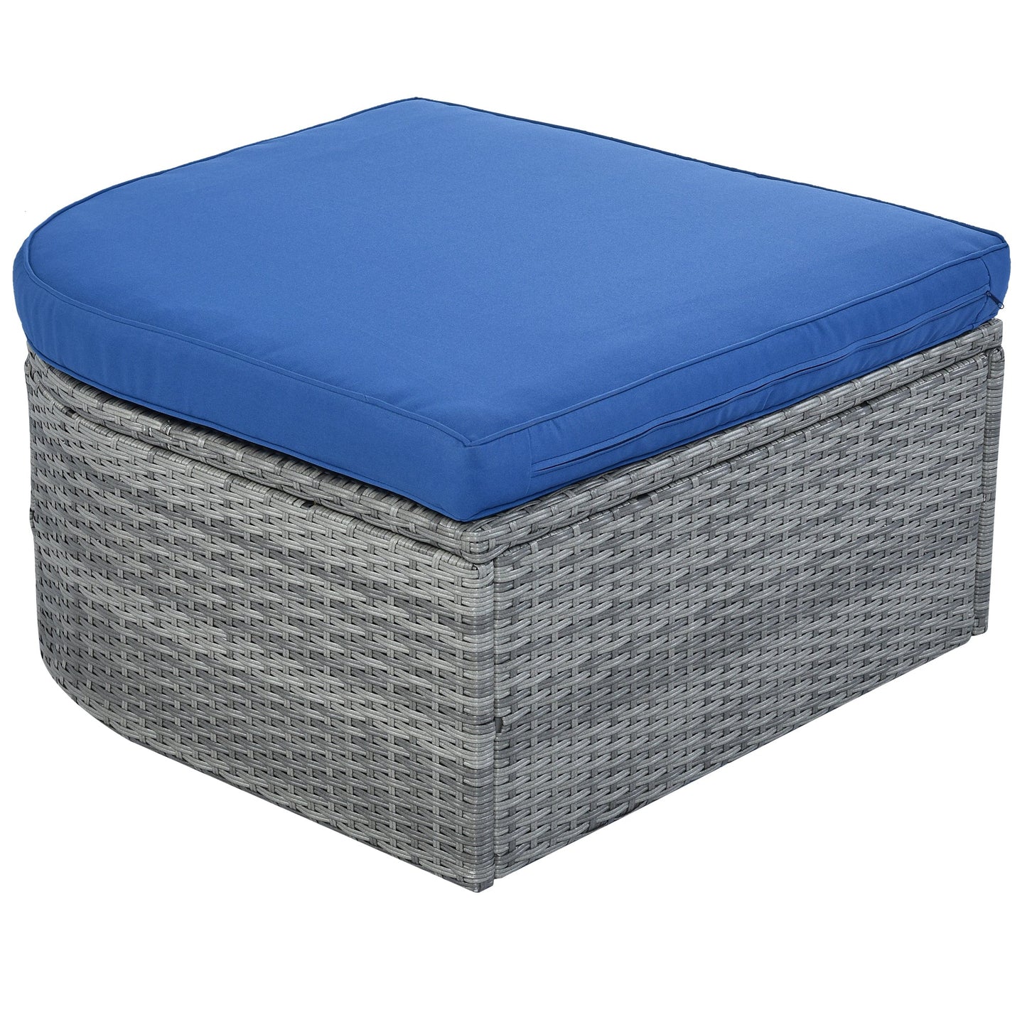 Outdoor Patio Furniture Set Daybed Sunbed With Retractable Canopy Conversation Set Wicker Furniture