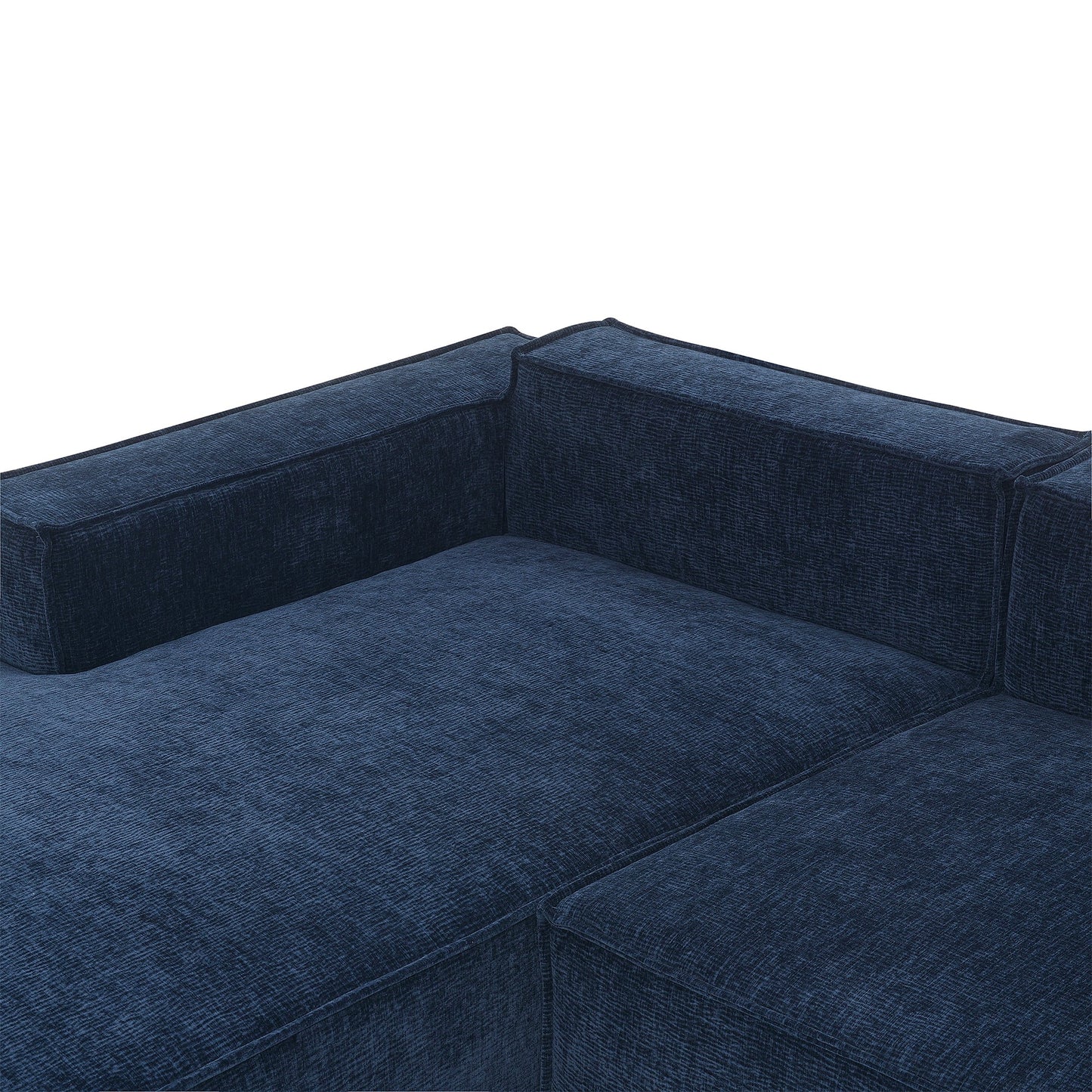111.5*72"Minimalist Style Modular Sectional Sofa,Wrinkle-Resistant Chenille Couch Set,L-Shaped Sleeper Sofa Bed