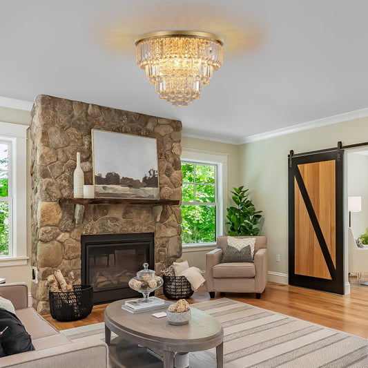 Gold Luxury Modern Style Crystal Lights,large Ceiling Chandeliers,dining Room,living Room,bedroom